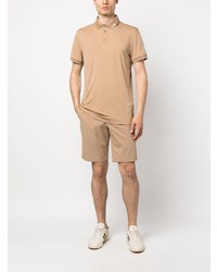 beige besticktes Polohemd von J. Lindeberg