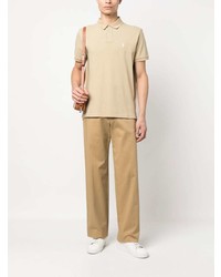 beige besticktes Polohemd von Polo Ralph Lauren