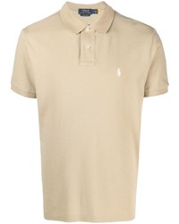 beige besticktes Polohemd von Polo Ralph Lauren