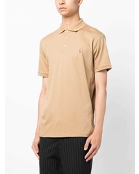 beige besticktes Polohemd von Polo Ralph Lauren