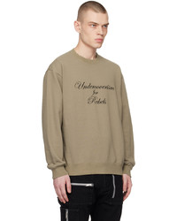 beige besticktes Sweatshirt von Undercoverism