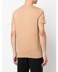 beige besticktes T-Shirt mit einem Rundhalsausschnitt von Iceberg