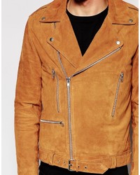 beige Bikerjacke von Asos