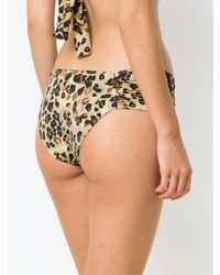 beige Bikinihose mit Leopardenmuster von Sissa