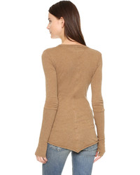 beige Bluse von Enza Costa