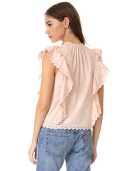 beige Bluse von Rebecca Taylor