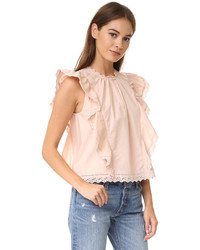 beige Bluse von Rebecca Taylor