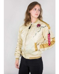 beige Bomberjacke von Alpha Industries