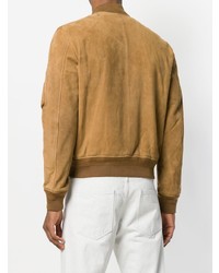 beige Bomberjacke von Saint Laurent