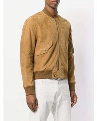 beige Bomberjacke von Saint Laurent