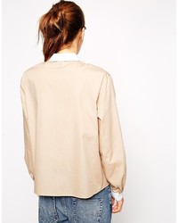 beige Businesshemd von Asos