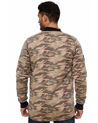 beige Camouflage Bomberjacke von Cipo & Baxx