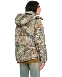 beige Camouflage Daunenjacke von The Very Warm