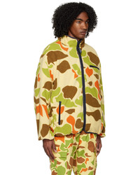 beige Camouflage Fleece-Bomberjacke von Billionaire Boys Club