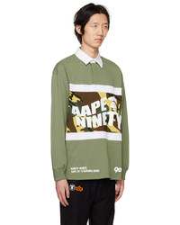 beige Camouflage Polohemd von AAPE BY A BATHING APE