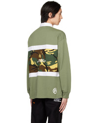 beige Camouflage Polohemd von AAPE BY A BATHING APE