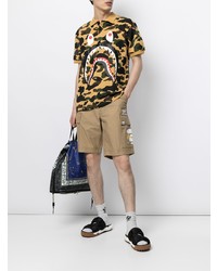 beige Camouflage Polohemd von A Bathing Ape