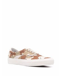 beige Camouflage Segeltuch niedrige Sneakers von Vans