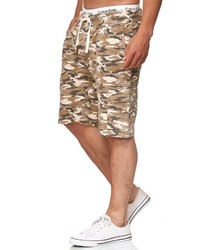 beige Camouflage Shorts von INDICODE