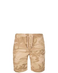 beige Camouflage Shorts von Urban Classics