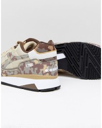 beige Camouflage Turnschuhe von Diadora