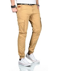 beige Cargohose von Alessandro Salvarini