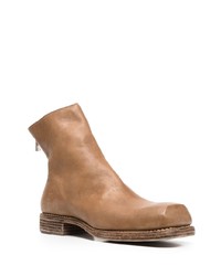 beige Chelsea Boots aus Leder von Guidi