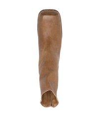 beige Chelsea Boots aus Leder von Guidi