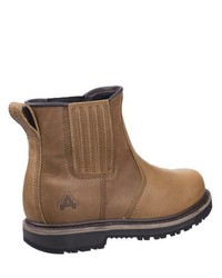 beige Chelsea Boots aus Leder von Amblers Safety, €138 ...