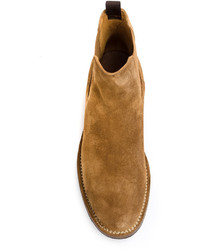 beige Chelsea Boots aus Leder von Officine Creative