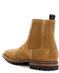 beige Chelsea Boots aus Leder von Officine Creative