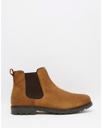 beige Chelsea Boots aus Leder von Red Tape