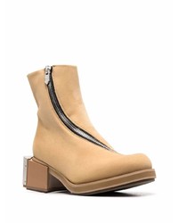 beige Chelsea Boots aus Leder von Gmbh