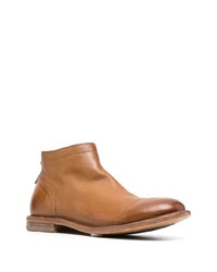 beige Chelsea Boots aus Leder von Moma