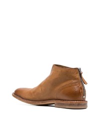 beige Chelsea Boots aus Leder von Moma