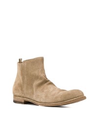 beige Chelsea Boots aus Wildleder von Officine Creative