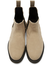 beige Chelsea Boots aus Wildleder von Dr. Martens