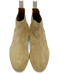 beige Chelsea Boots aus Wildleder von Common Projects