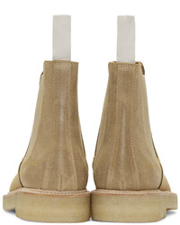 beige Chelsea Boots aus Wildleder von Common Projects