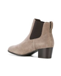 beige Chelsea Boots aus Wildleder von Hogan