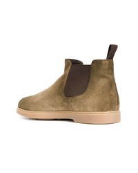 beige Chelsea Boots aus Wildleder von Santoni