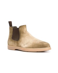 beige Chelsea Boots aus Wildleder von Santoni