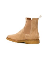 beige Chelsea Boots aus Wildleder von Common Projects