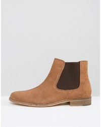 beige Chelsea Boots aus Wildleder von Dune