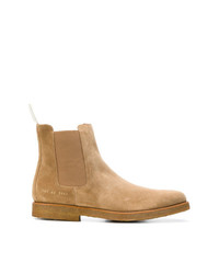 beige Chelsea Boots aus Wildleder von Common Projects