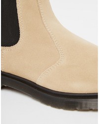 beige Chelsea Boots aus Wildleder von Dr. Martens