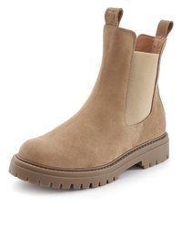 beige Chelsea Boots aus Wildleder von Elbsand