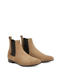 beige Chelsea Boots aus Wildleder von Giuseppe Zanotti