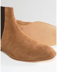 beige Chelsea Boots aus Wildleder von Selected