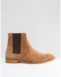 beige Chelsea Boots aus Wildleder von Selected